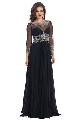 Black Evening Dresses with Sleeves