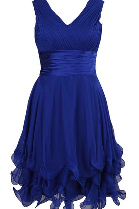french blue cocktail dress