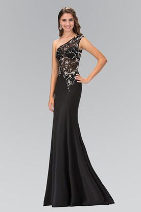 Night Moves One Shoulder Dress