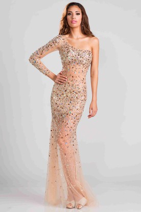 Rose Gold Prom Dress