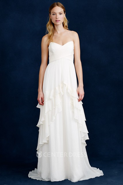 Tiered Chiffon Bridesmaid Dress