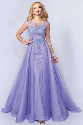 Long Purple Prom Dresses