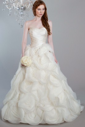 Ruffled Wedding Dress