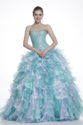 Princess Prom Dress Turquoise