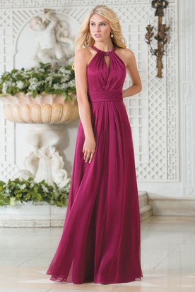 Magenta Maid of Honor Dresses