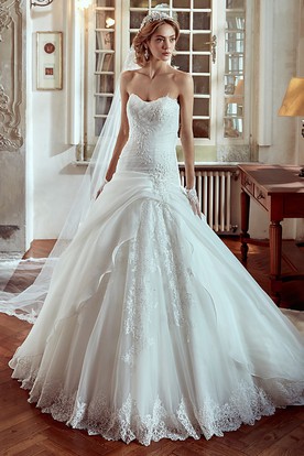 Disney Wedding Dresses Fairy Tale Ucenter Strapless A Line Wedding Dress With Side D And Lace Liques