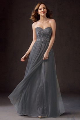 Charcoal Bridesmaid Dress