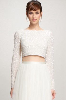 Cropped Top Wedding Dresses