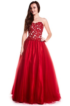 Red Lace Evening Dresses