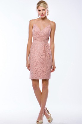 Short Lace Bridesmaid Dresses