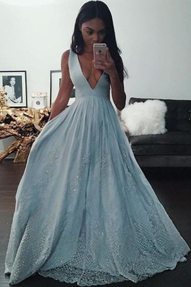 Bohemian Lace Prom Dress