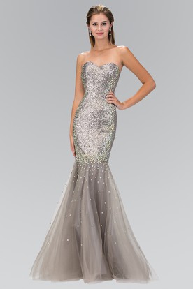 Dark-Gray Prom Dresses