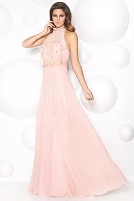 Bohemian Lace Prom Dress