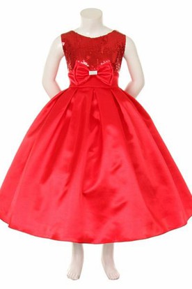 Ruby Red Flower Girl Dresses