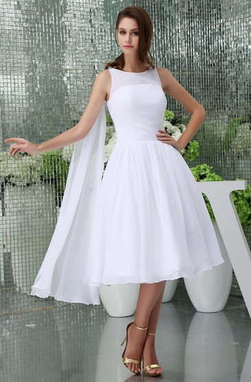 Tea Wedding Dress For Old Brides Older Women Mid Length Bridal