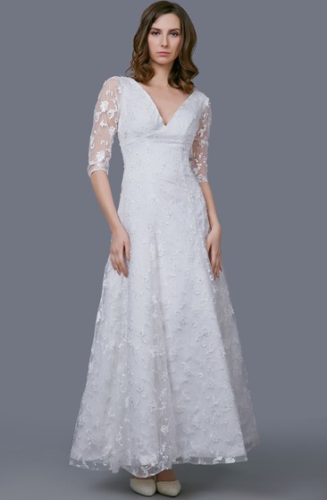 Ankle Length Wedding Dresses Long Wedding Dresses Ucenter Dress