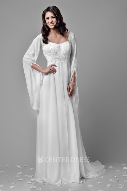White Empire Wedding Dress