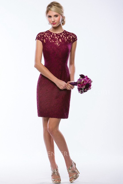 Bridesmaid Lace Sheath Dress