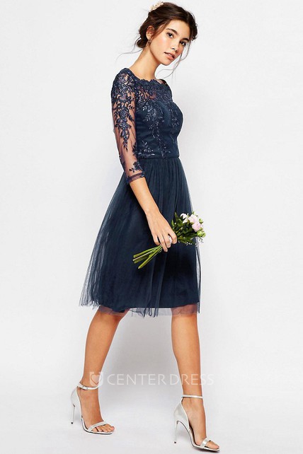 3 4 Sleeves Maid Of Honor Dresses