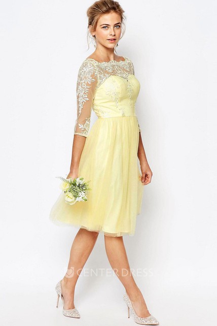 3 4 Sleeves Maid Of Honor Dresses