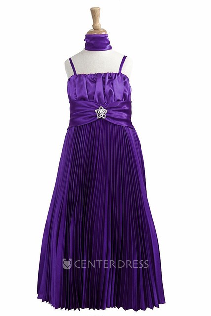 Flower Girl Dress Purple Maxi
