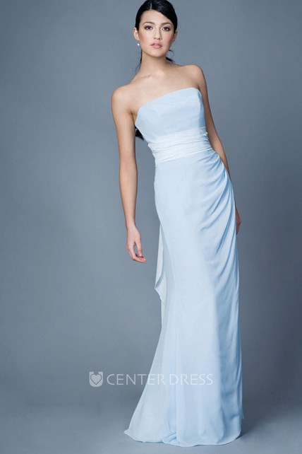 Draped Strapless Dress