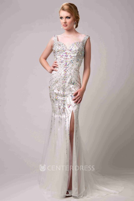 Columns Sheath Silhouette Prom Dress