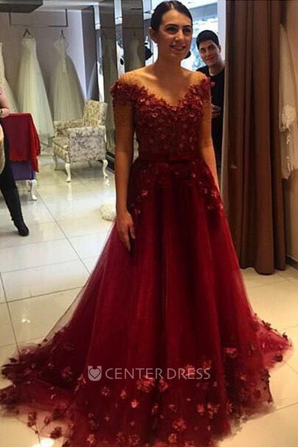 Off Shoulder Prom Dresses with Straps 2018