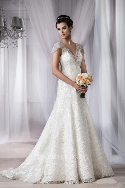 Scoop Back Wedding Dress