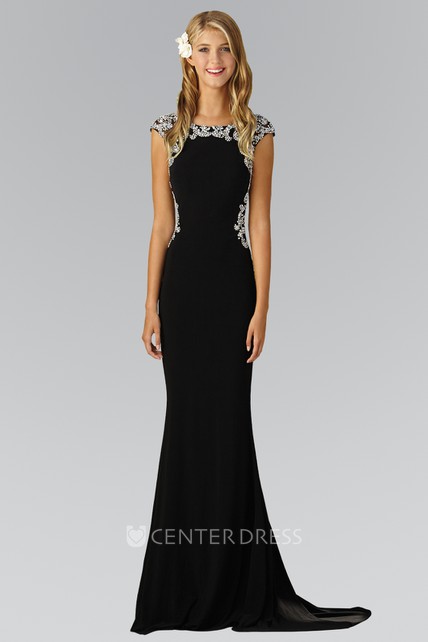 Bateau Cap Sleeve Dresses