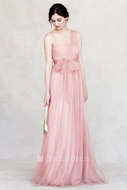 One Shoulder Tulle Dress