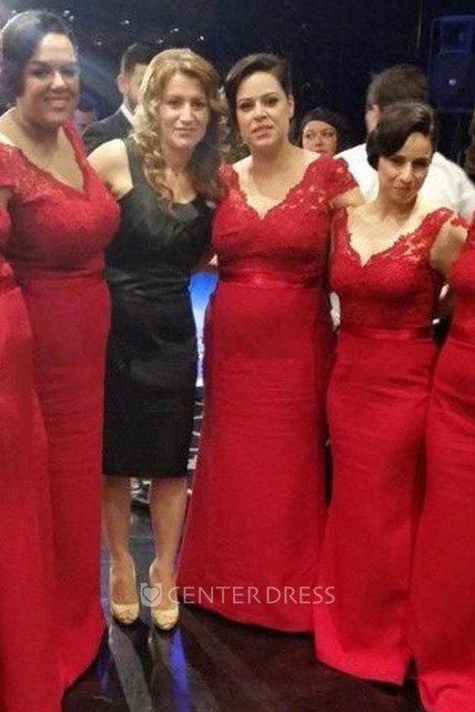 Red Mermaid Bridesmaid Dresses
