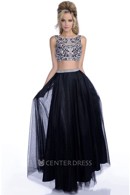 Jeweled Top Prom Dress