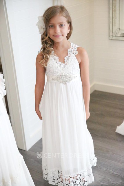 bohemian style flower girl dresses