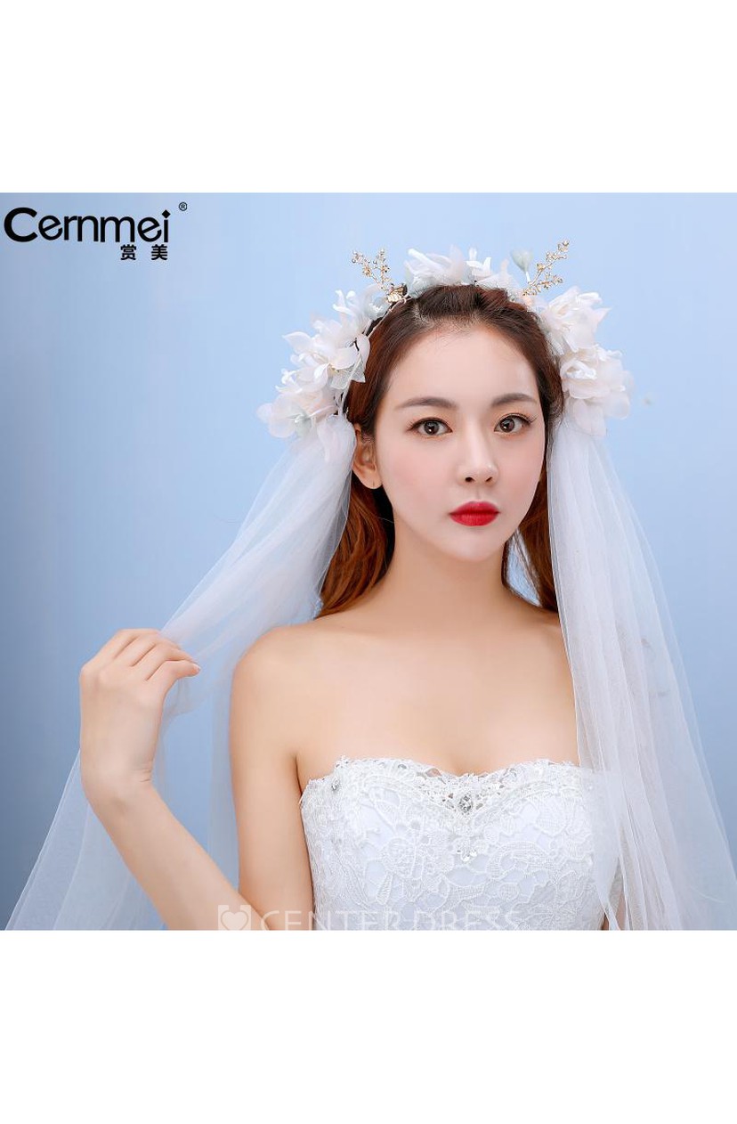 Korean Bride Yarn Short Thread Yarn Bride Qi Floor Wedding Short