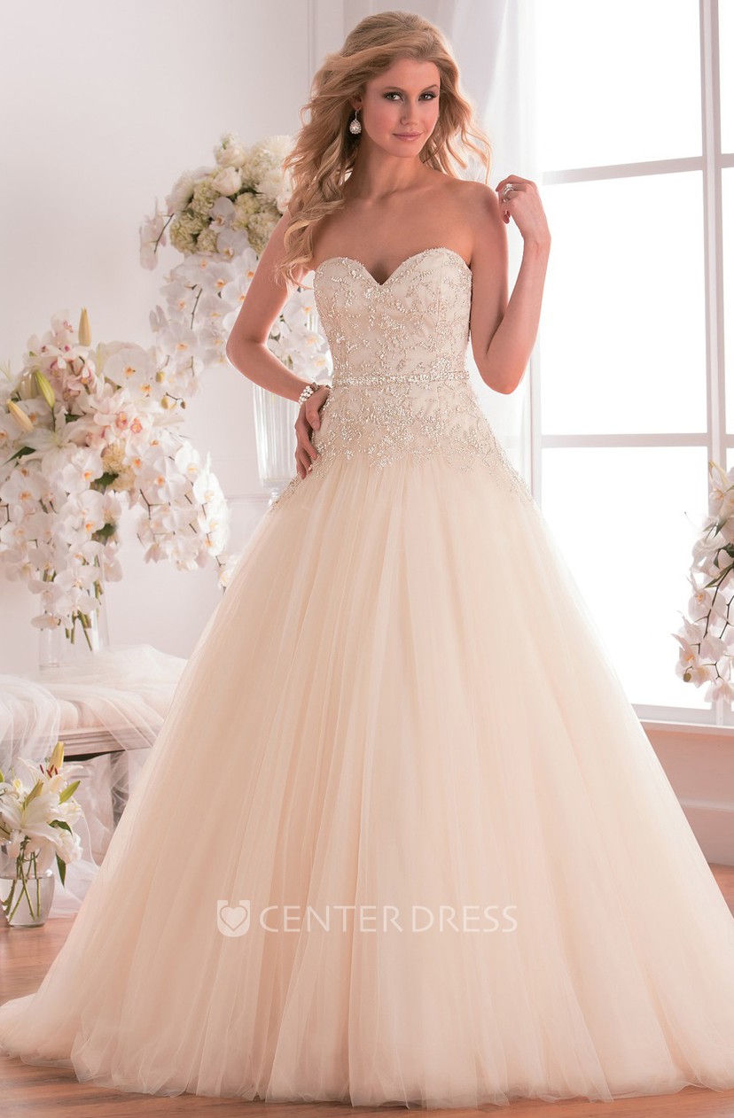 Sweetheart Ballgown With Pleats And Crystal Bodice Ucenter Dress