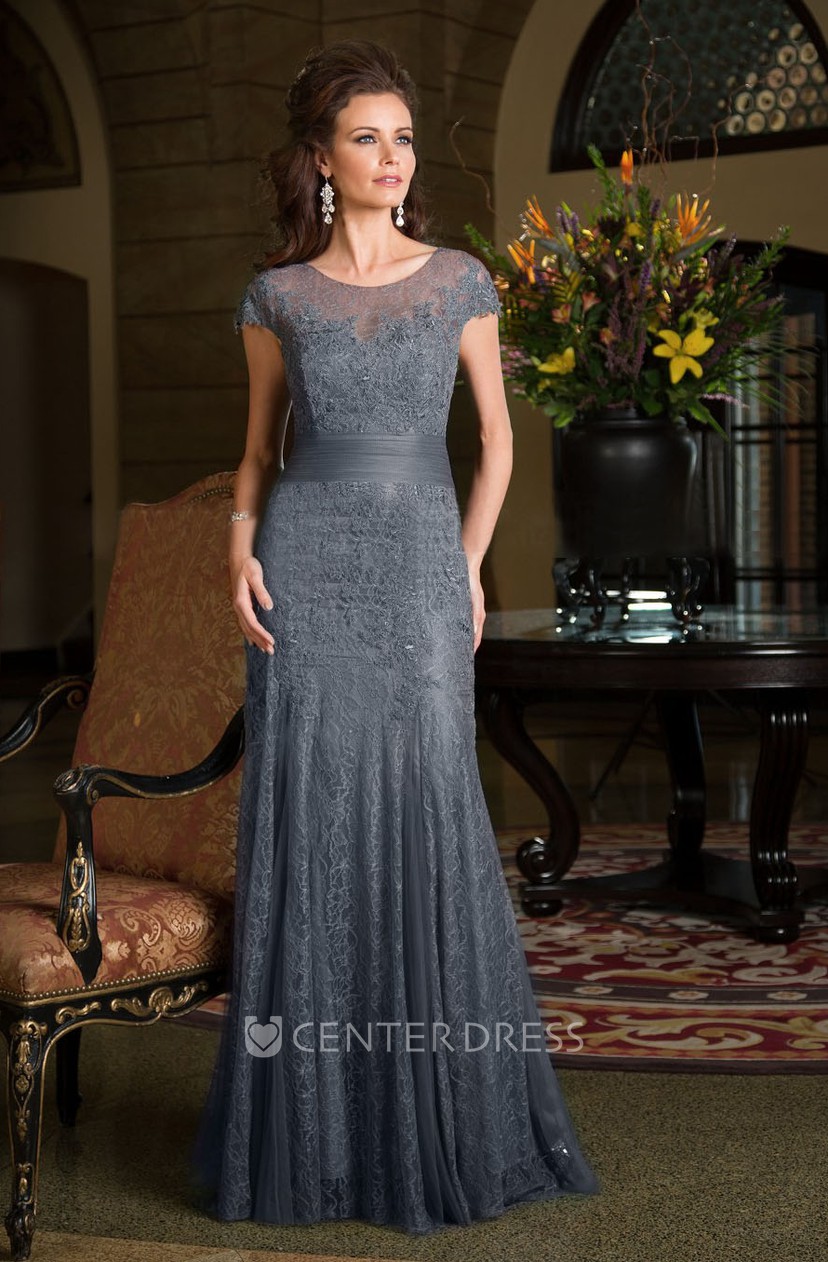 blue strapless prom dress